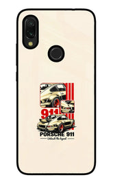 Classic Porsche 911 Redmi Y3 Glass Case